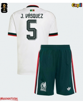Mexic Johan Vasquez #5 Echipament de Fotbal Replică Mondial 2026 Copii Deplasare (+ Șorturi)